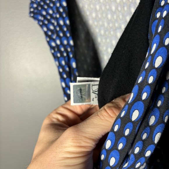 Diane Von Furstenberg Leora Faux Wrap Silk Jersey Sheath Dress Size 8 - Picture 5 of 6